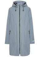 Grey Blue softshell A-lijn regenjas van Ilse Jacobsen