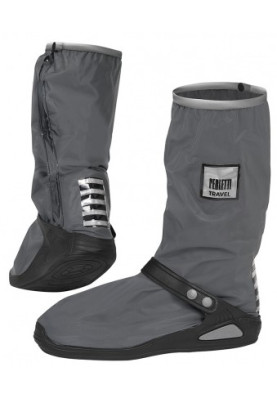 Grijs met reflectie hoge regenoverschoenen (Shoe Cover) van Perletti 