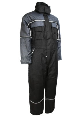 Grijs / zwarte winteroverall in sterke kwaliteit van Lyngsøe Rainwear
