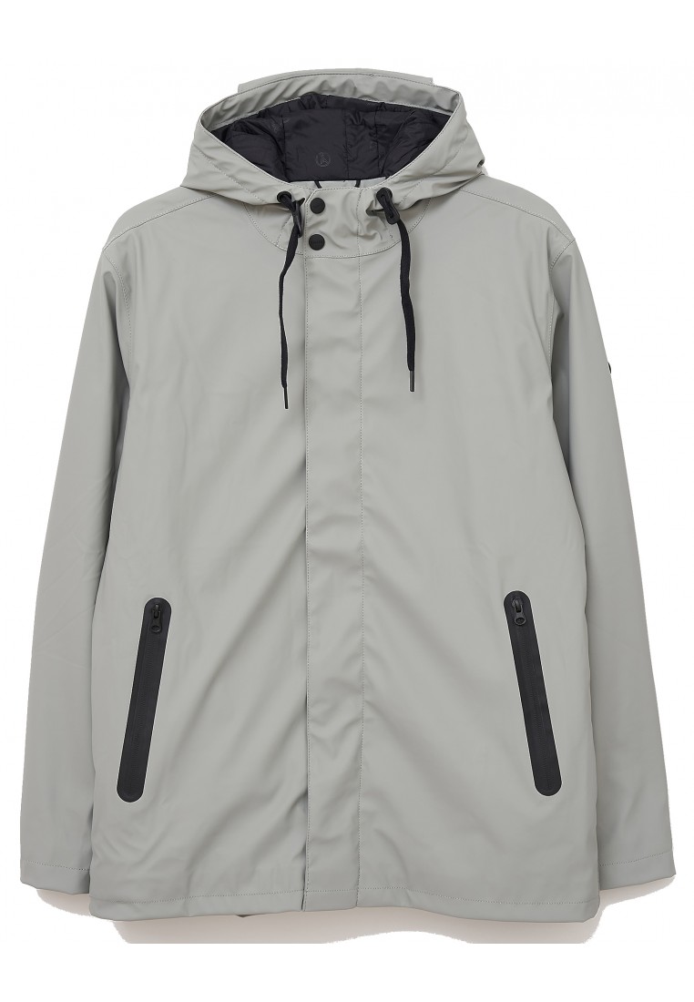 Grijze regenjas top