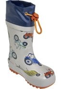 Grijze regenlaars Tractor van Playshoes