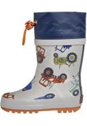 Grijze regenlaars Tractor van Playshoes 5