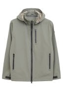 Groen / grijs softshell heren regenjas Stortbui van Tantä 1