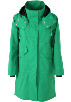 Groen regenjas Danewest Wind Rain Parka van Danefae 