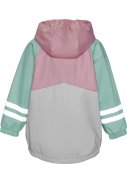 Groen / roze regenjas met fleece gevoerd van Playshoes  3