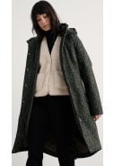Groen/ Zwarte dames regenjas Janelle Coat van Seasalt 2