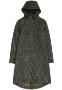 Groen/ Zwarte dames regenjas Janelle Coat van Seasalt