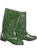 Groen / zwarte dames regenlaars van XQ Footwear 3