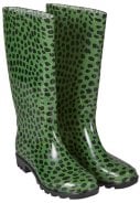 Groen / zwarte dames regenlaars van XQ Footwear 1