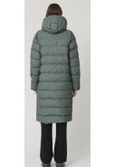 Groene (Balsam Green) puffer lange regenjas Glaze van Tantä 10