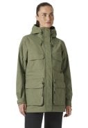 Groene dames regenjas Escape Utility Raincoat van Helly Hansen 2