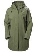 Groene  dames regenjas Valentia van Helly Hansen 