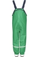 Groene fleece gevoerde regenbroek / tuinbroek van Playshoes 1