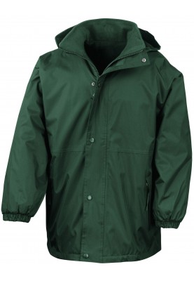 Groene heren regenjas reversible fleece / regenjas van Result