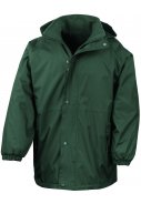 Groene heren regenjas reversible fleece / regenjas van Result 1