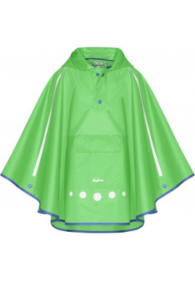 Groene kinder regenponcho Pack It van Playshoes