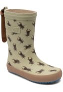 Groene kinderregenlaars Fashion "Brown Beetles" van Bisgaard