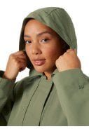 Groene middellange dames regenjas Lilja van Helly Hansen  4
