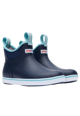 Donkerblauwe dames enkellaars Deck Boot van Xtratuf