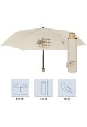 Wit amandel opvouwbare paraplu van Perletti 4