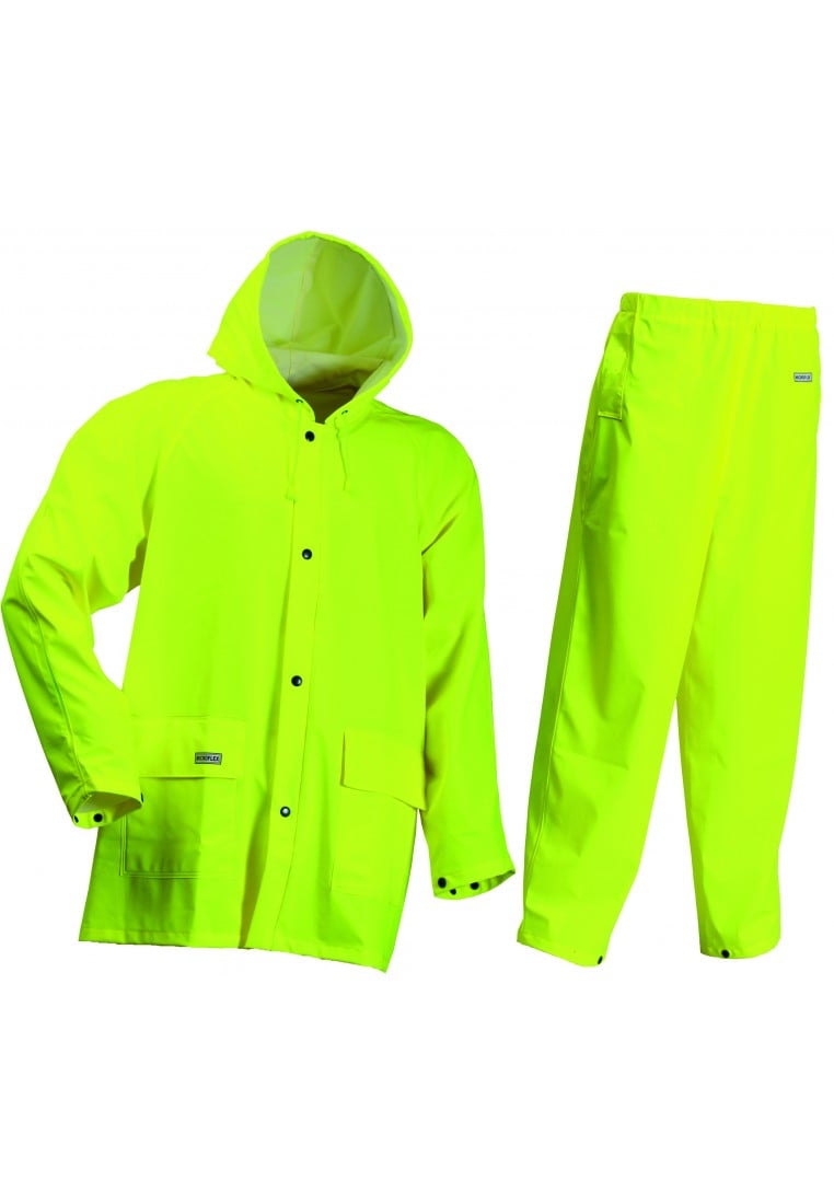 blad Interpretatief dealer Fluor gele regenpak van Lyngsøe Rainwear - Werk Regenkleding