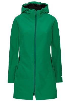 Groene softshell regenjas Daybreak van Ilse Jacobsen