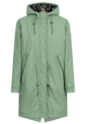 Hedge Green Friese Tidaholm AS parka met teddy voering van Derbe
