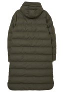 Khaki waterdicht gewatteerde winterjas Puddle van Tantä  8