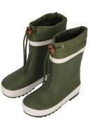 Khaki kinder regenlaarzen met fleece voering van XQ Footwear  2