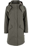 Khaki lange winter parka Danexpedition van Danefae