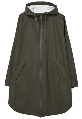 Donkergroene (Khaki) regenjas / regenponcho Sky van Tantä
