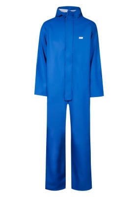 Konings blauw regenoverall van Lyngsøe Rainwear 