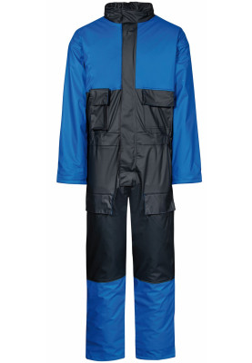 Koningsblauw / donkerblauw Winteroverall  van Lyngsøe Rainwear 