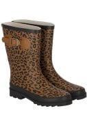 Leopard damesregenlaars Rubber Rain Boots van XQ 