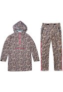 Leopard Kiss duurzame regenponcho regenbroek van Dripp Rainwear 1