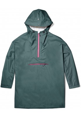 Groene duurzame regenponcho van Dripp Rainwear