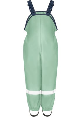 Licht groen fleece gevoerde regenbroek / tuinbroek van Playshoes 