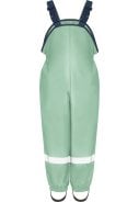 Licht groen fleece gevoerde regenbroek / tuinbroek van Playshoes  1