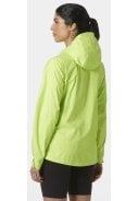 Licht groene dames regenjas Loke Jacket 2.0 van Helly Hansen 4