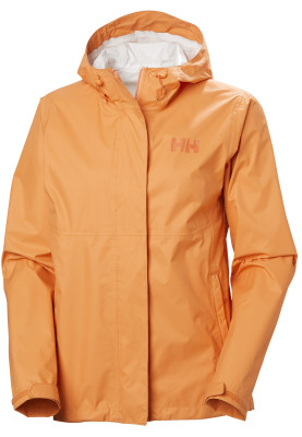 Oranje dames regenjas Loke Jacket 2.0 van Helly Hansen