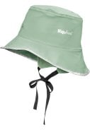 Licht groene kinder regenhoed fleece gevoerd van Playshoes