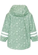 Licht groene Forest Animals regenpak met fleece gevoerd van Playshoes 4