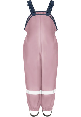 Licht roze fleece gevoerde regenbroek / tuinbroek van Playshoes