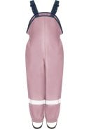 Licht roze fleece gevoerde regenbroek / tuinbroek van Playshoes