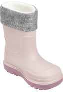 Licht roze gevoerde kinder regenlaarzen van Playshoes
