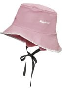 Licht roze kinder regenhoed fleece gevoerd van Playshoes