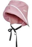 Licht roze kinder regenhoed fleece gevoerd van Playshoes 2