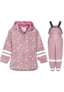 Licht roze Forest Animals regenpak met fleece gevoerd van Playshoes