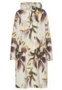 Light Photoristic Flower regenponcho met mouwen van Ilse Jacosen