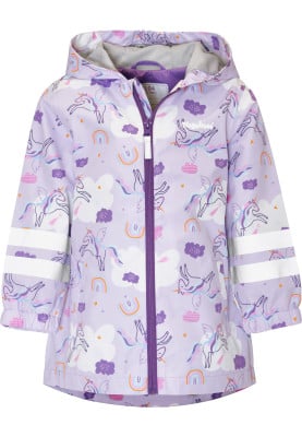 Lila  kinder regenjas Unicorn van Playshoes
